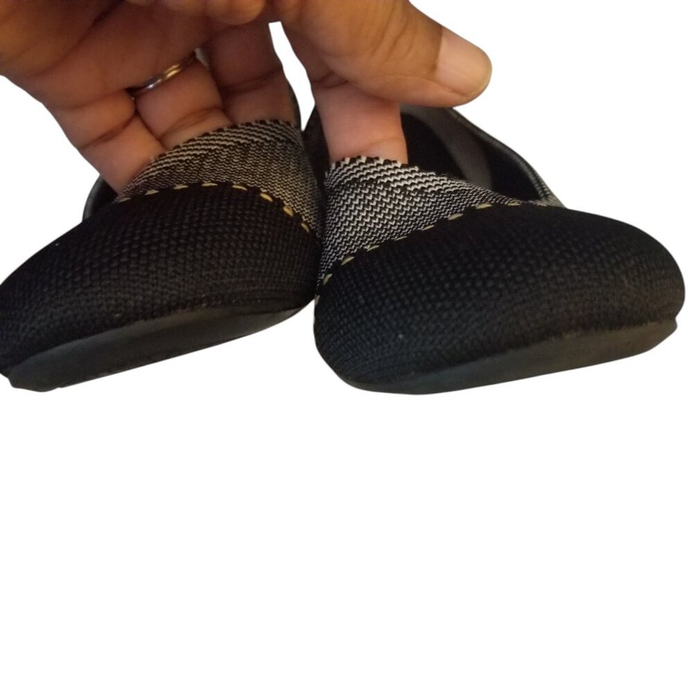 Rothy's Women's Mist Captoe Black Grey Comfy Ballet Flats Sz 9 - Picture 3 of 8